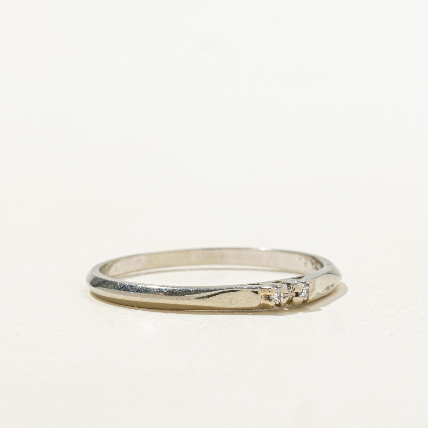 Two Stone Diamond Thin Band | SZ 9.75 |