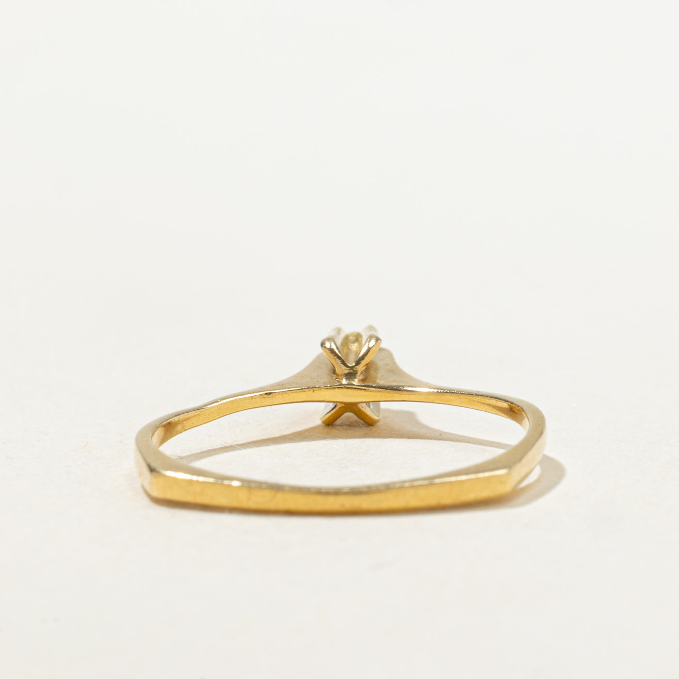Solitaire High Set Diamond Thin Ring | SZ 6.75 |