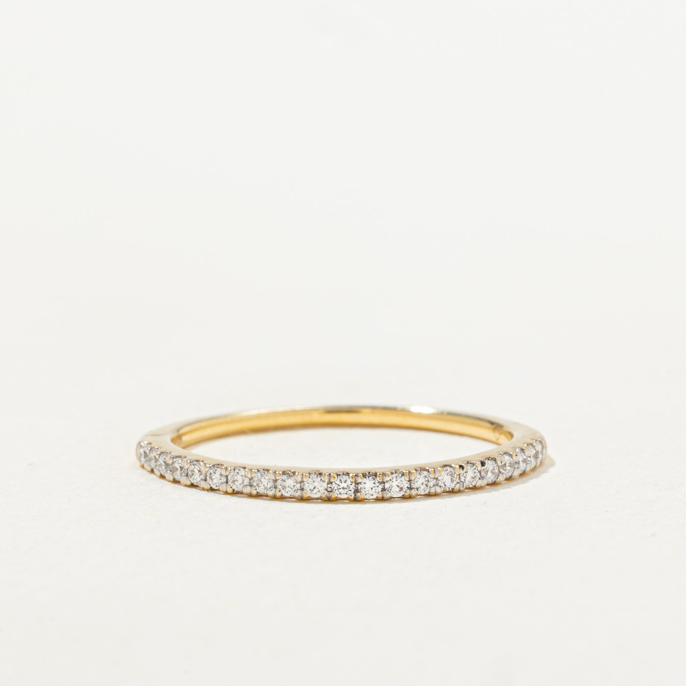 18k Semi Eternity Diamond Band | 1.40mm | SZ 6.5 |