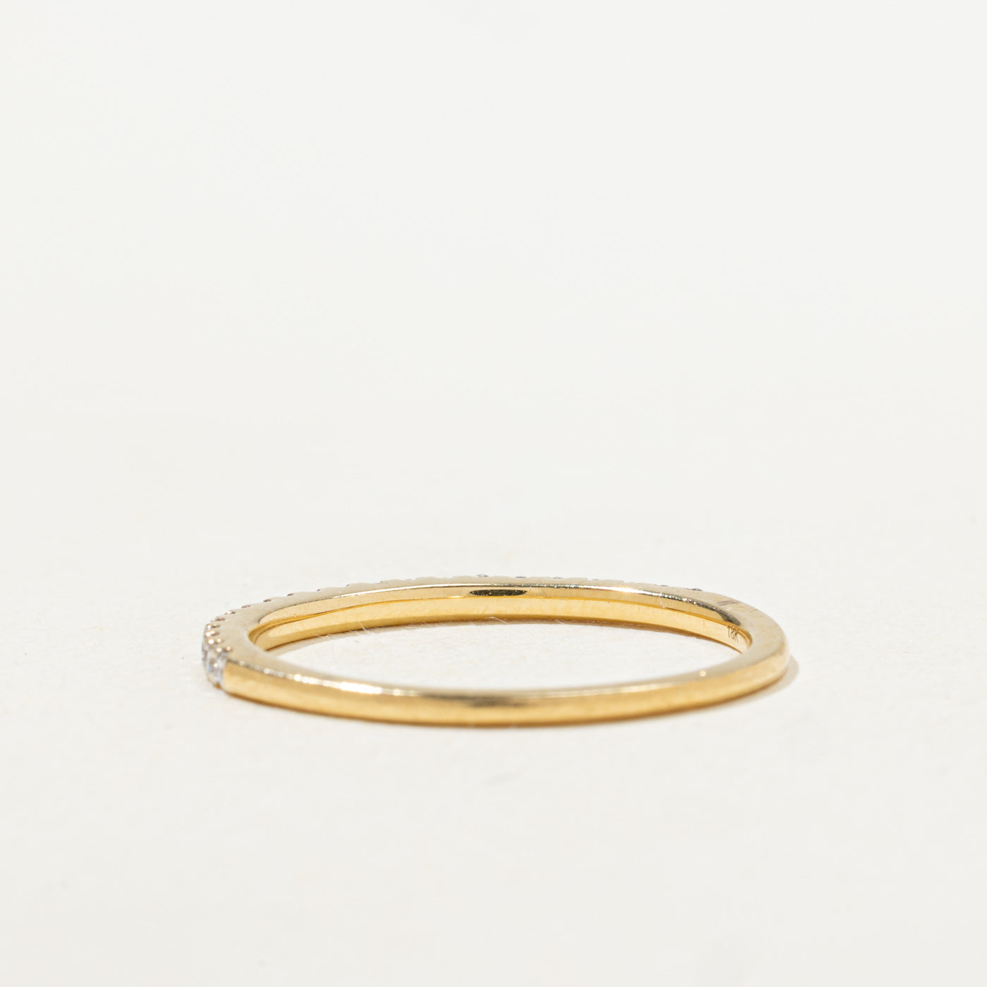 18k Semi Eternity Diamond Band | 1.40mm | SZ 6.5 |