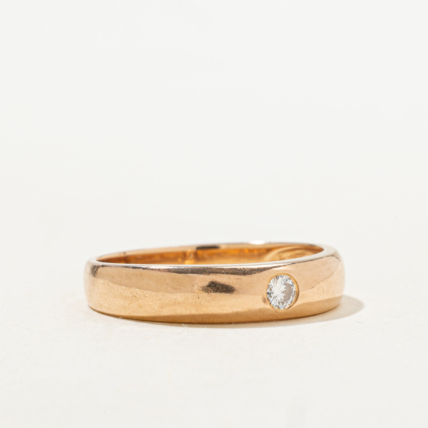 Flush Set Diamond Band | SZ 8.25 |