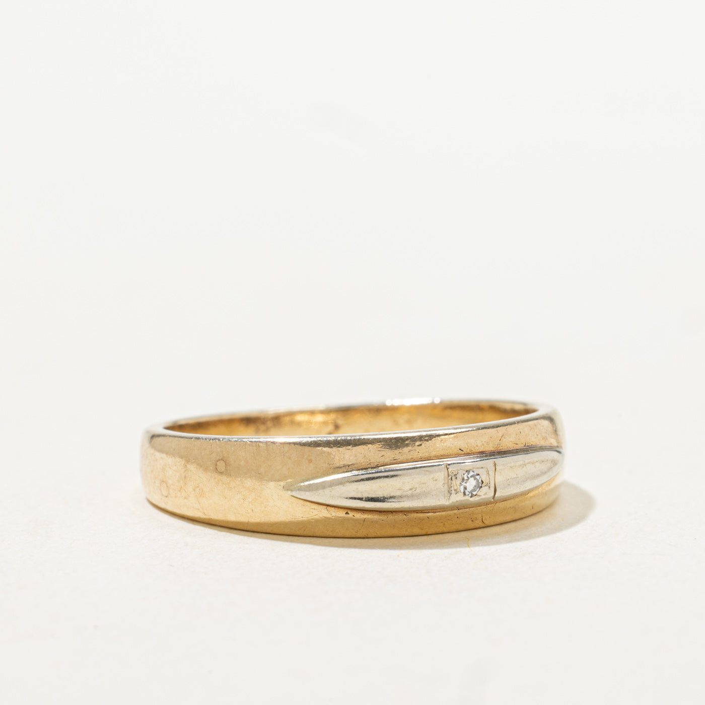 Alliance bicolore en diamants | Taille 10,25 |