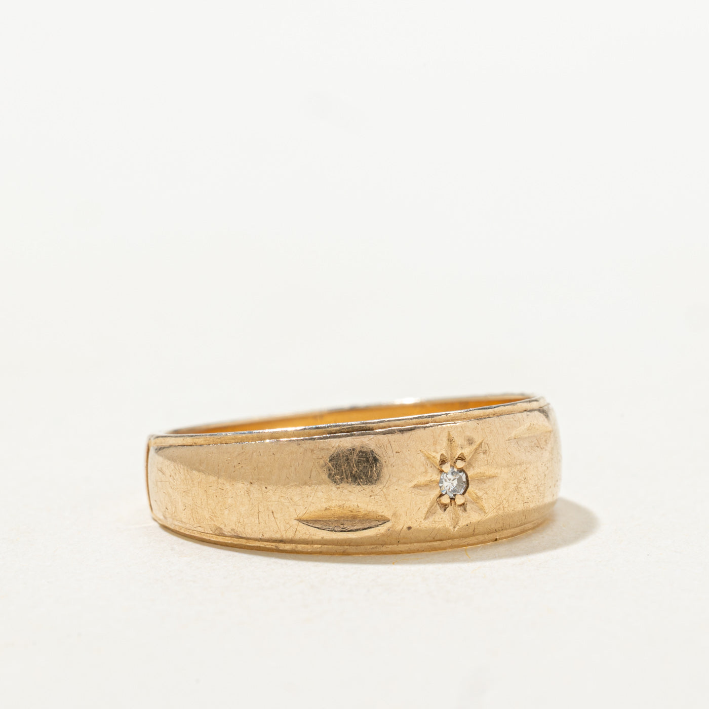 Star Set Diamond Band | SZ 9.25 |