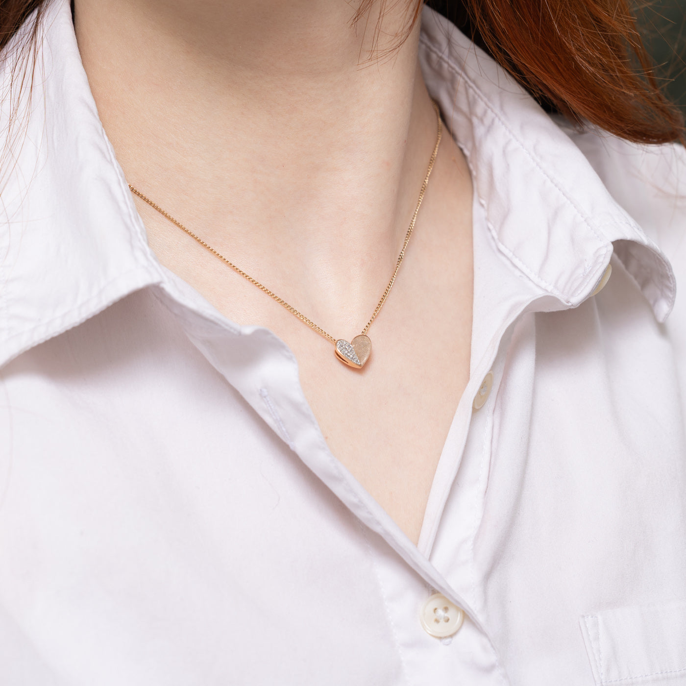 Pave Set Diamond Heart Pendant