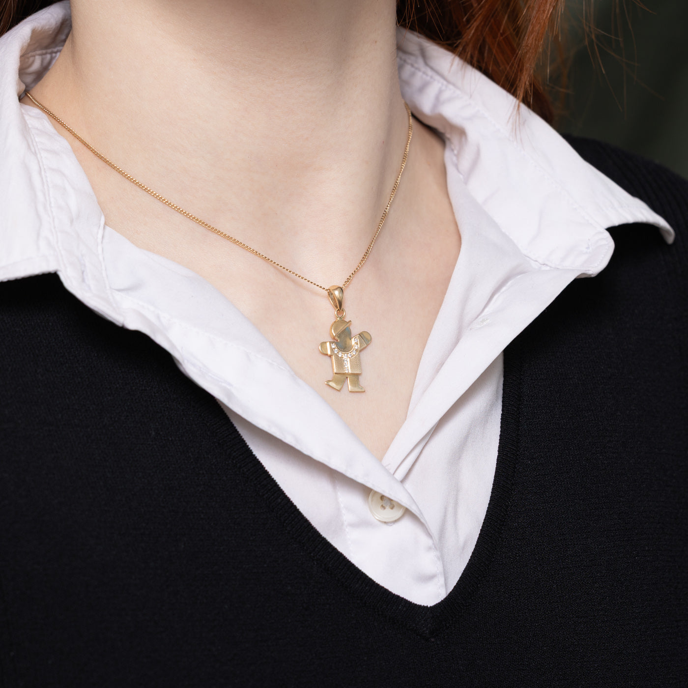 Pendentif enfant en diamant