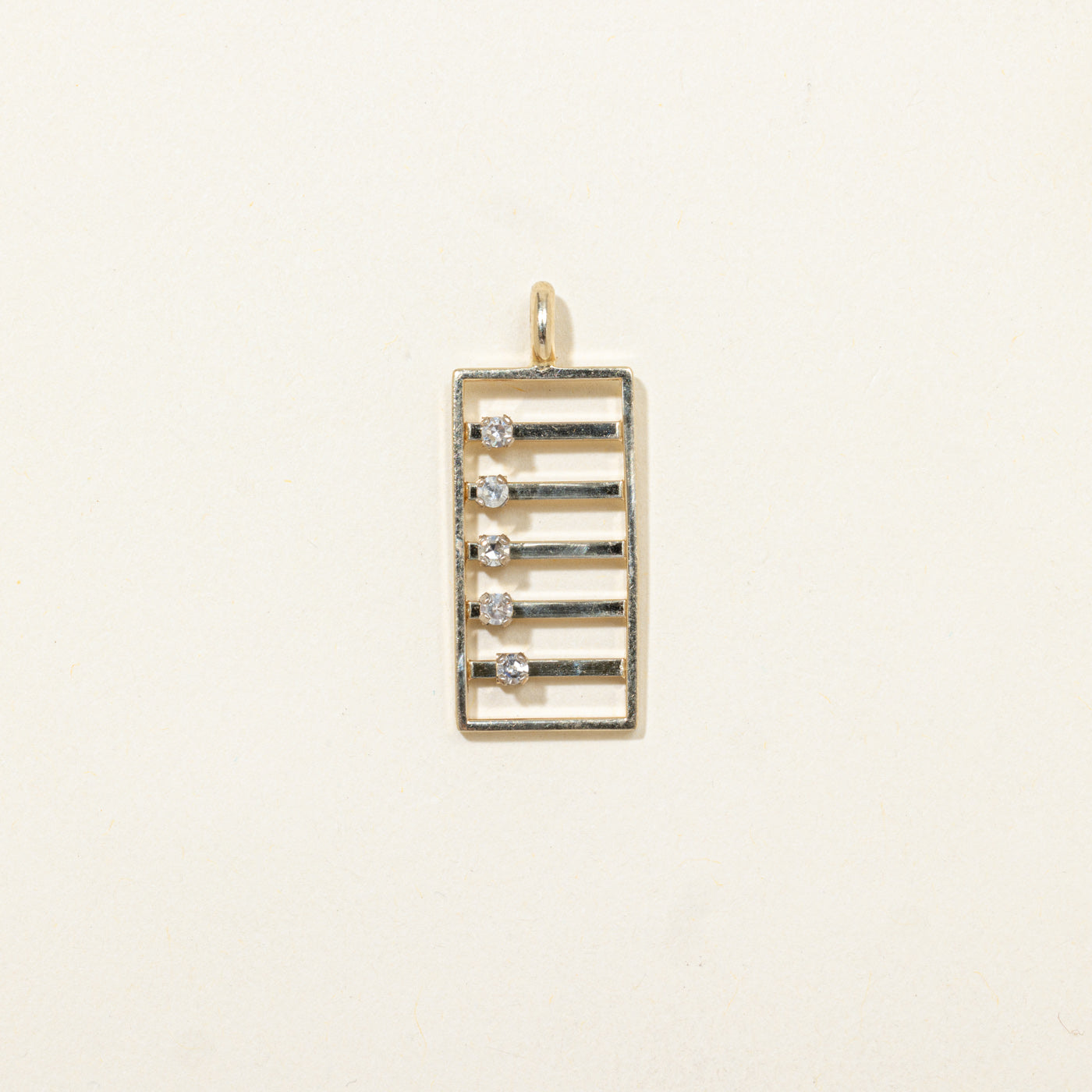 Diamond Abacus Pendant
