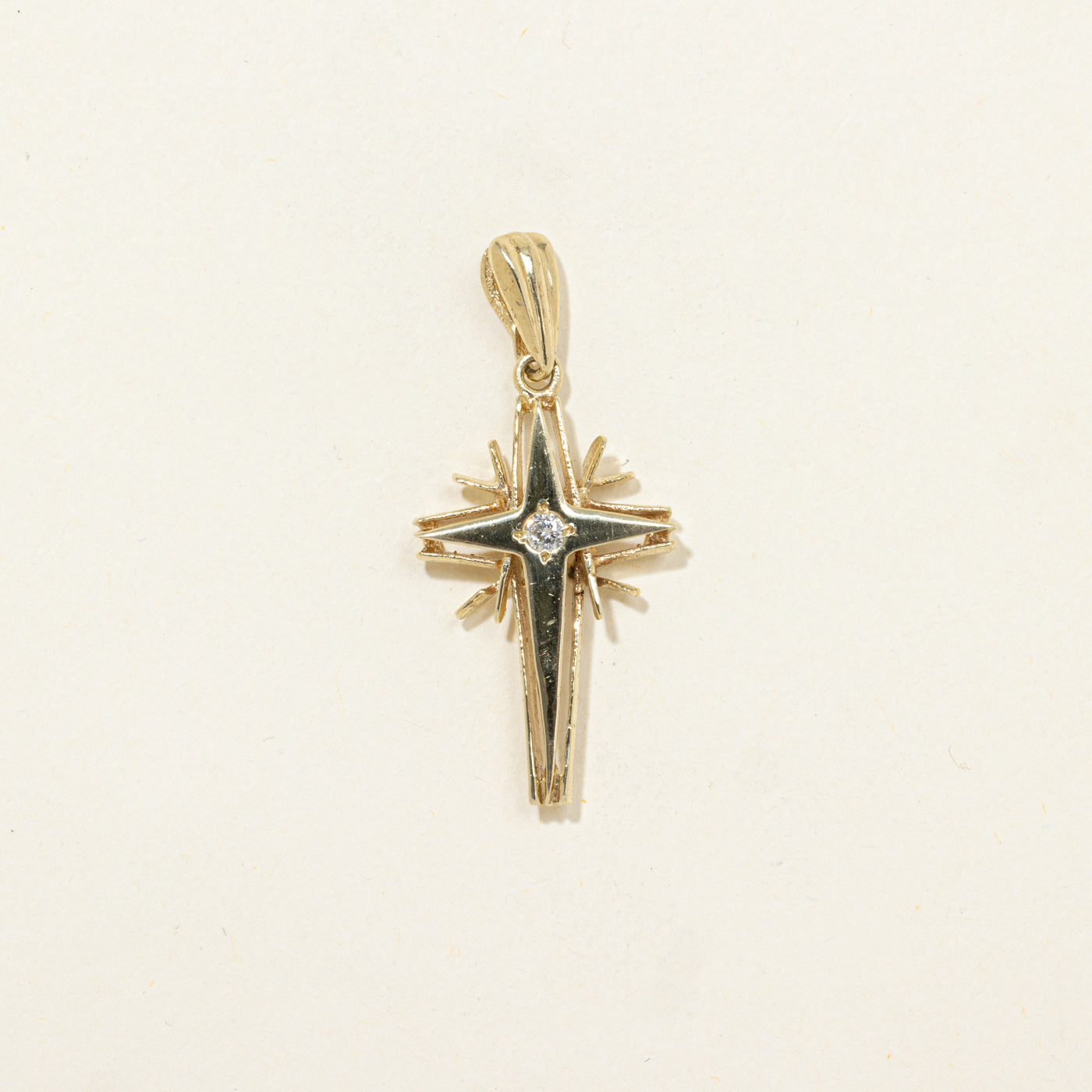 Diamond Ornate Cross Pendant