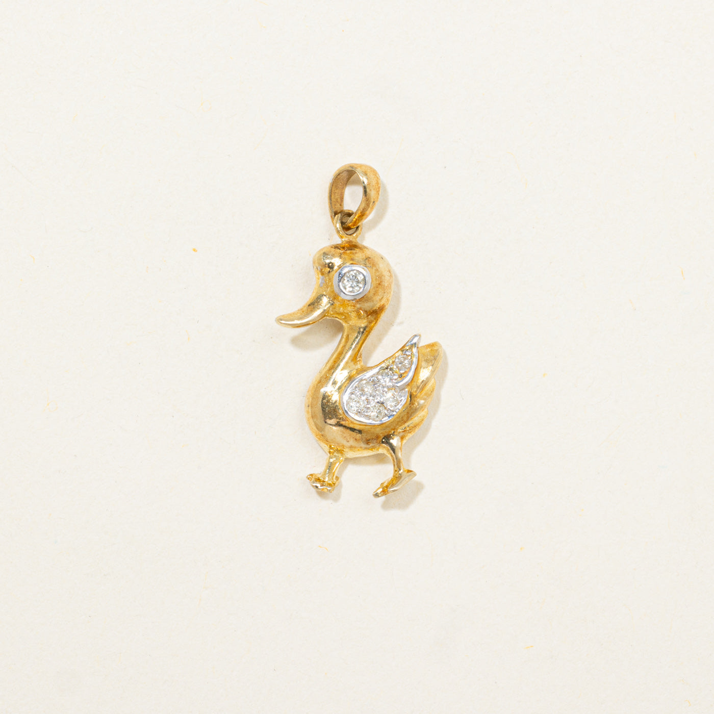 Diamond Duckling Pendant