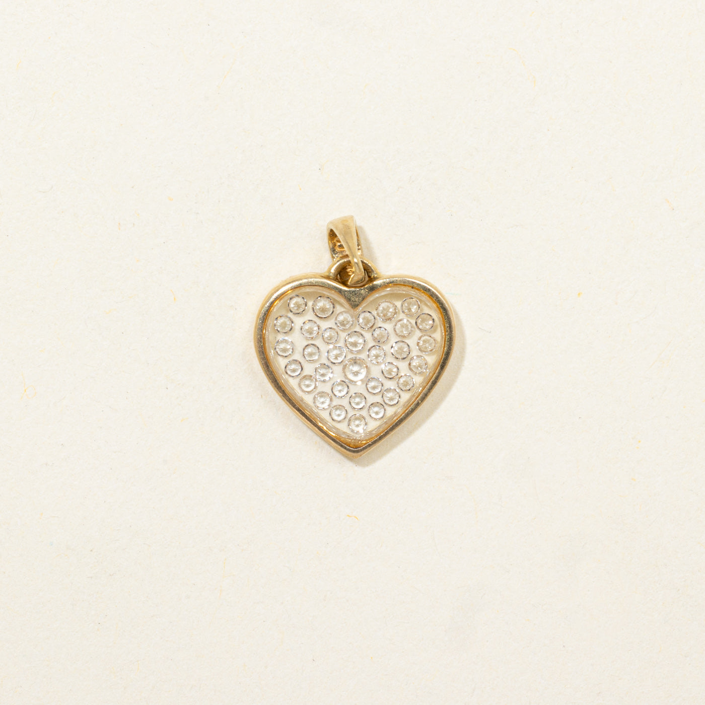 Diamond Cluster Heart Pendant