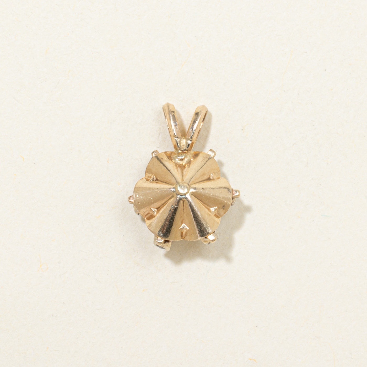 Belcher Set Diamond Cluster Pendant