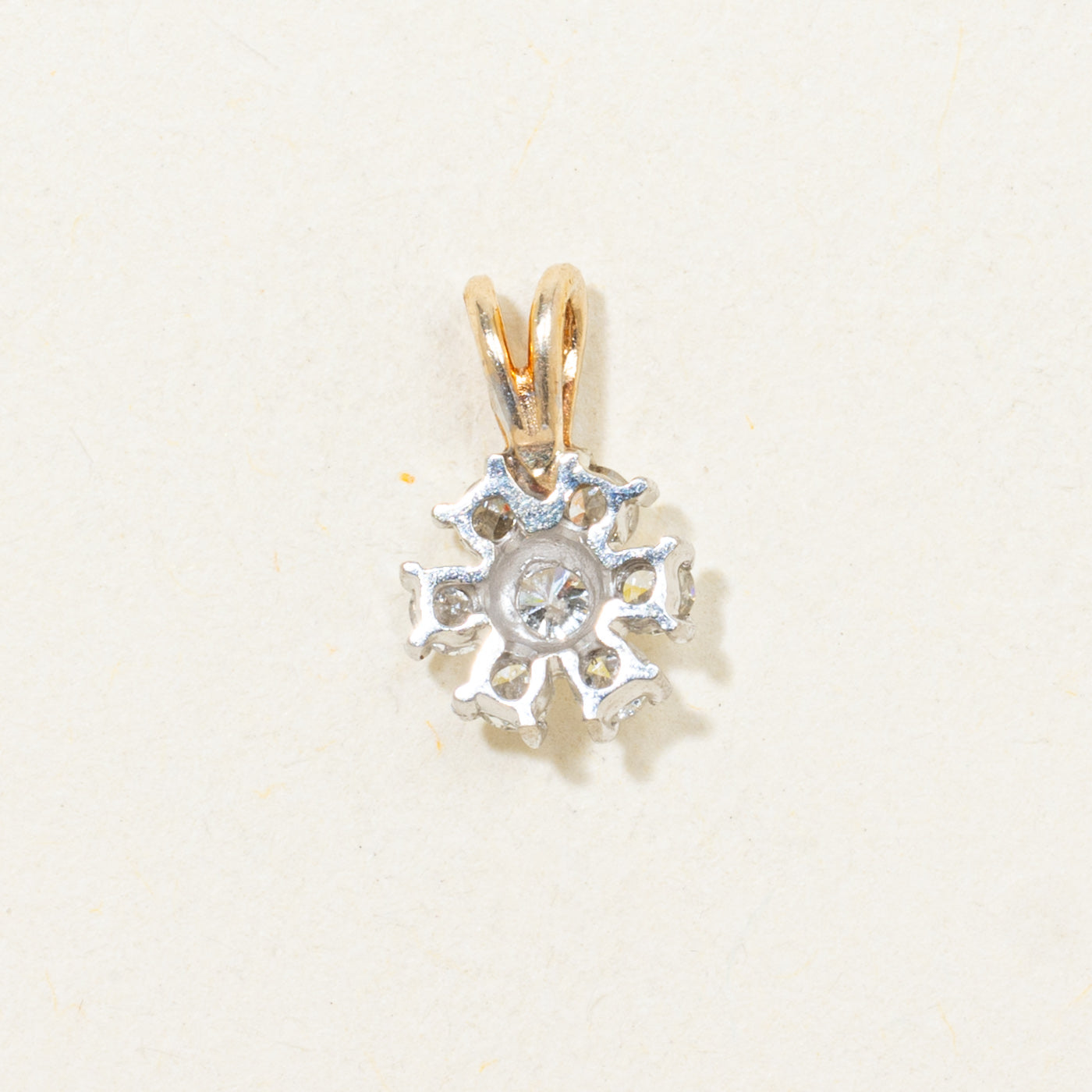 Diamond Petal Cluster Pendant