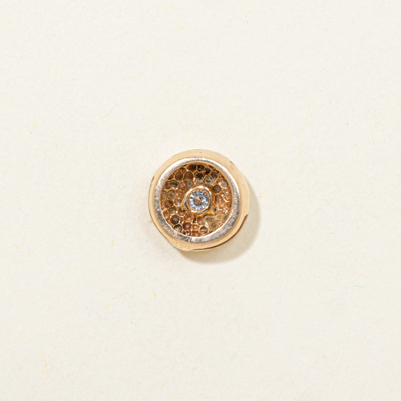 Bezel Set Diamond Circle Pendant