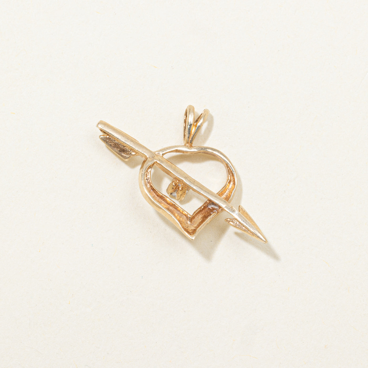 Diamond Heart & Arrow Pendant