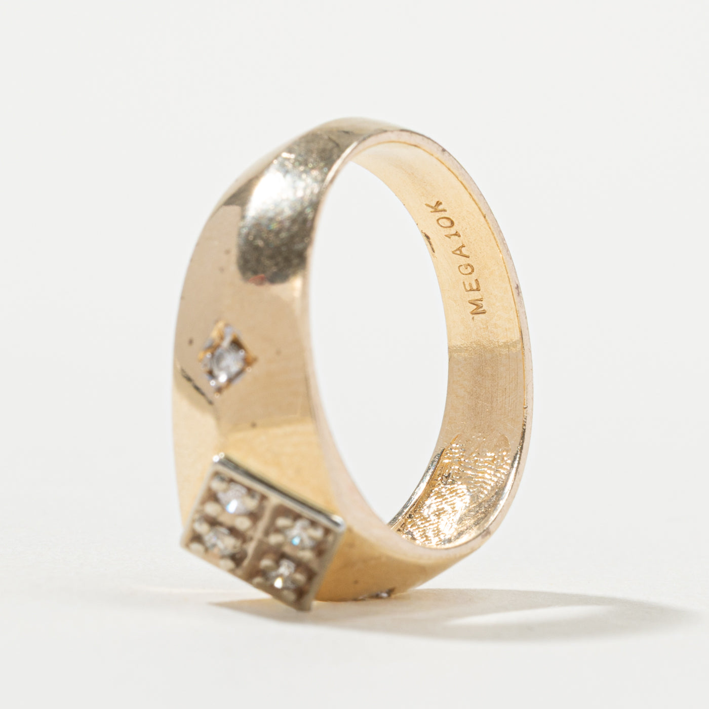 10k Diamond Geometric Cluster Band | SZ 8.5