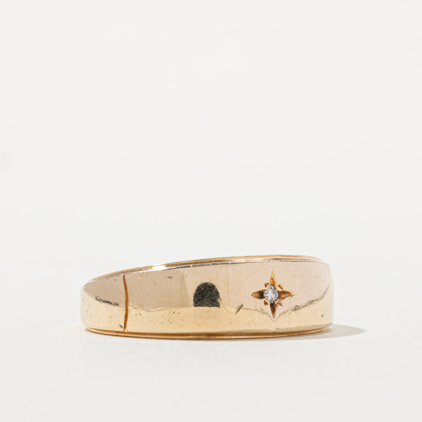 10k Star Set Diamond Band | SZ 10