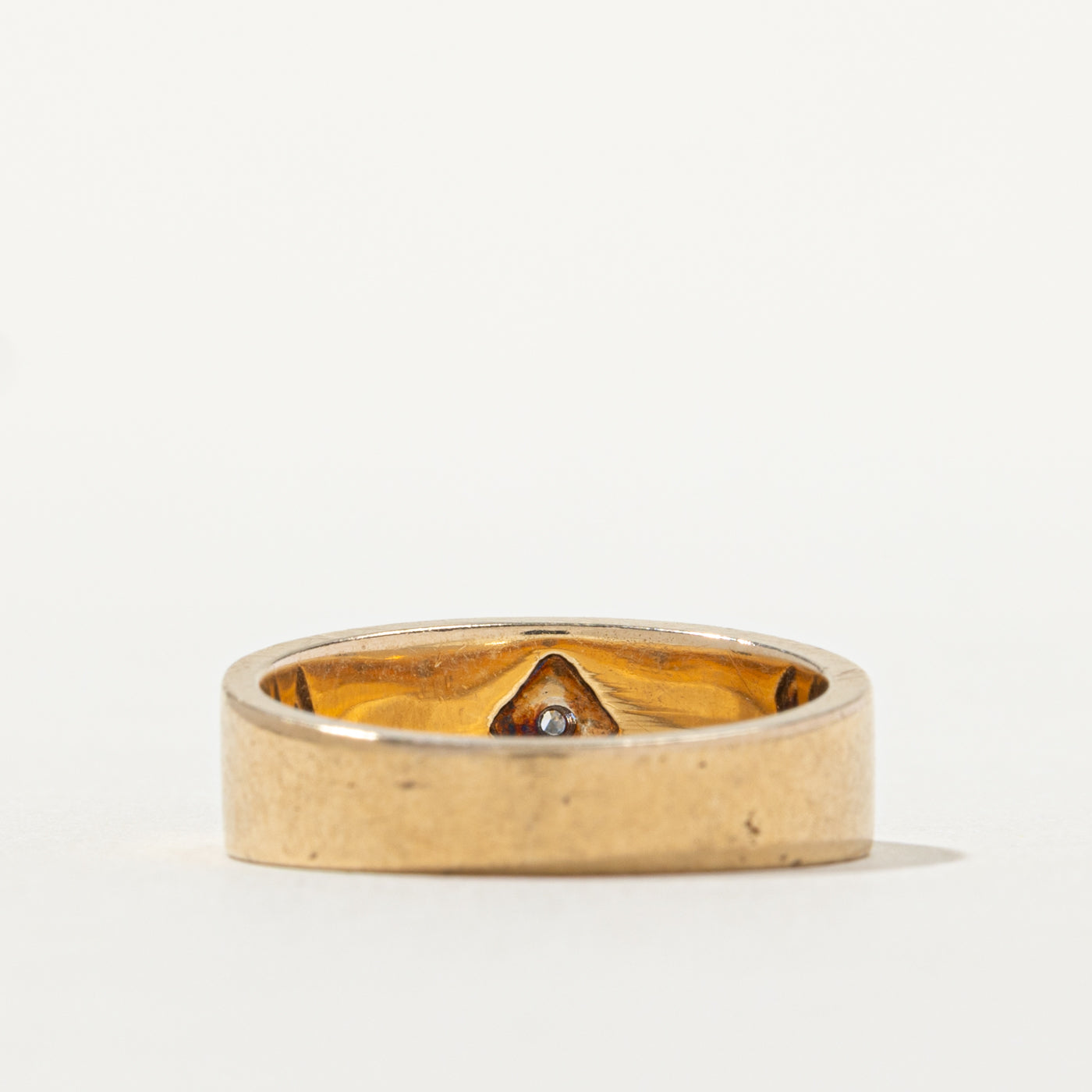 10k Diamond Rhombus Band | SZ 6.5