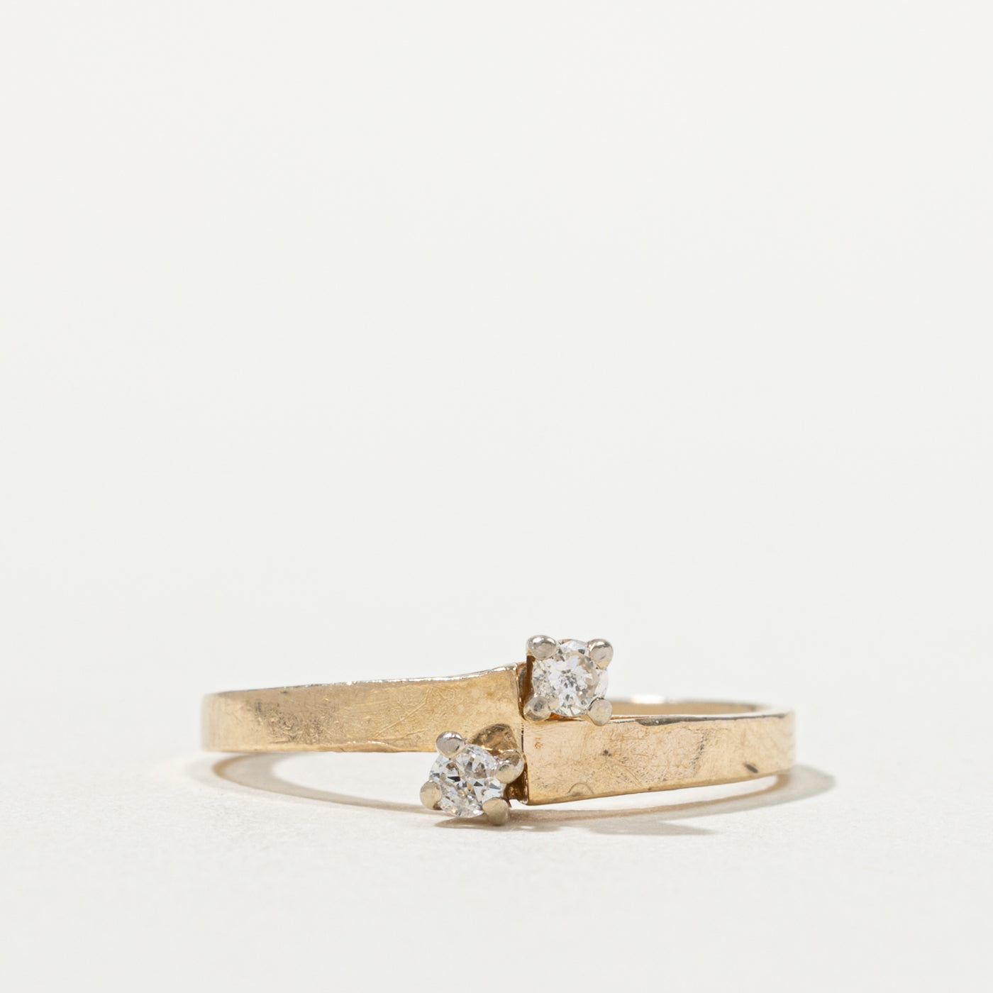 10k Two Stone Diamond Ring | SZ 6.5