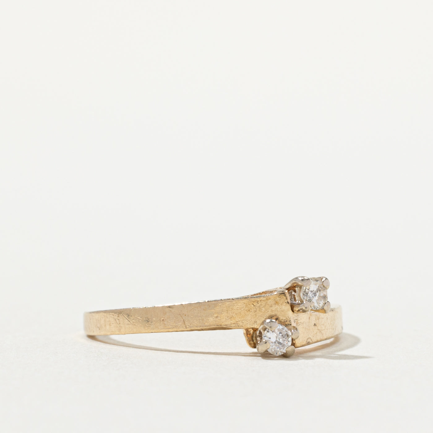 10k Two Stone Diamond Ring | SZ 6.5