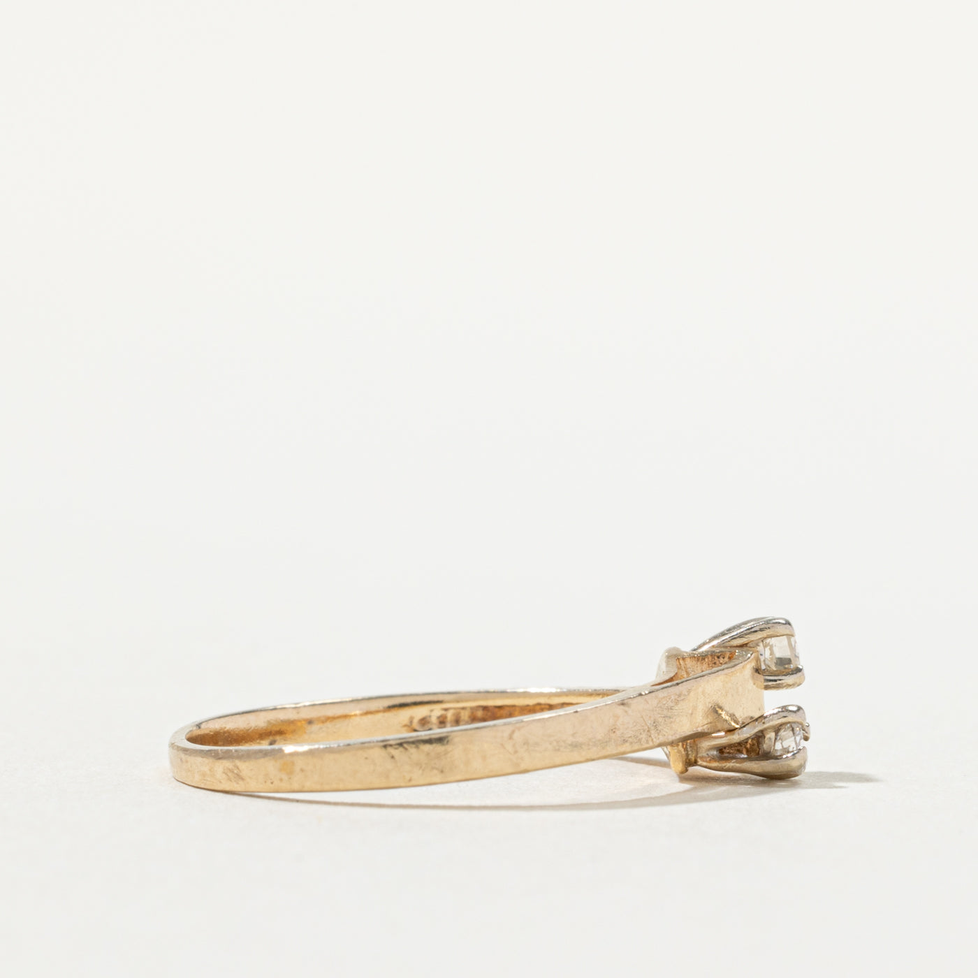 10k Two Stone Diamond Ring | SZ 6.5