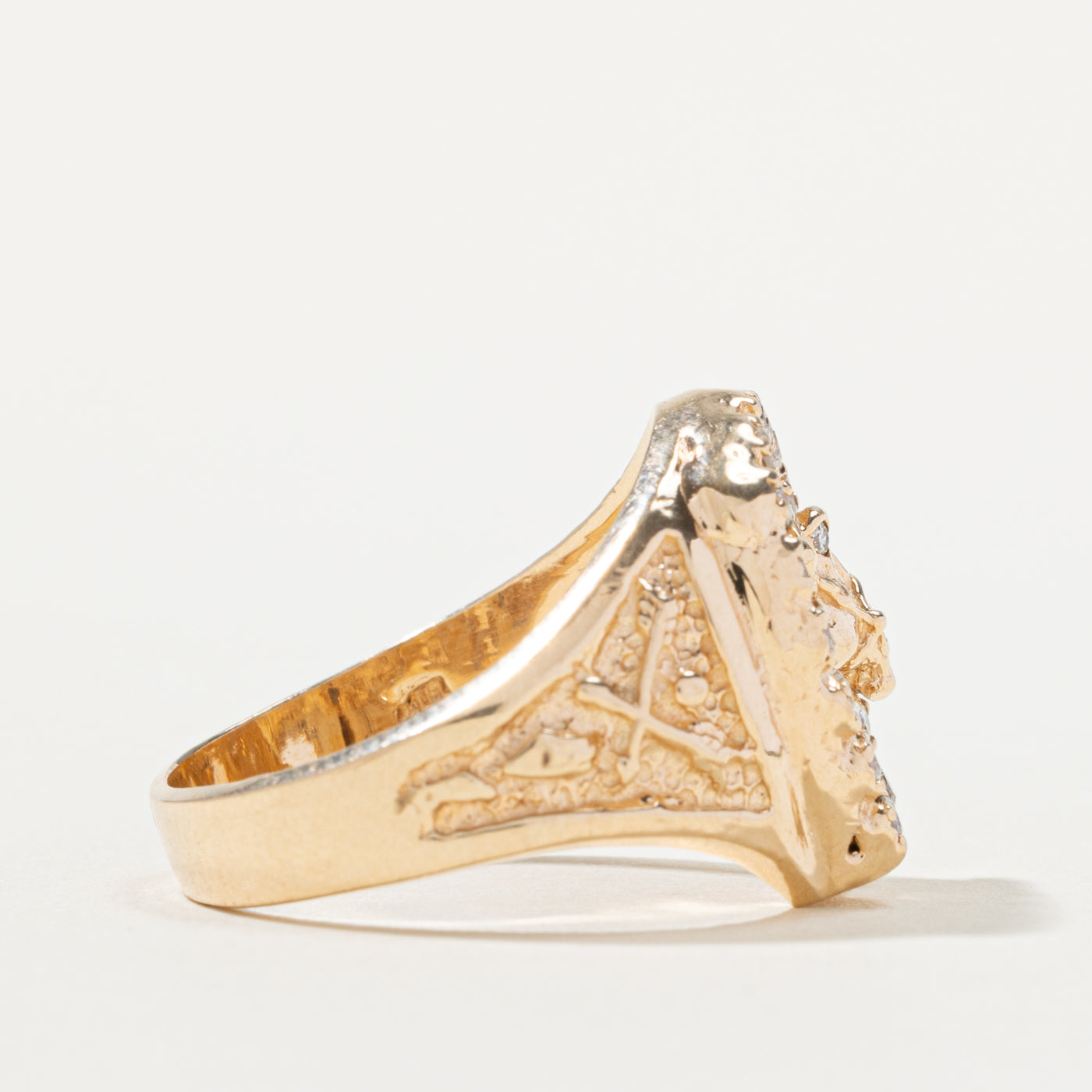 10k Horse & Horseshoe Signet Ring | SZ 9