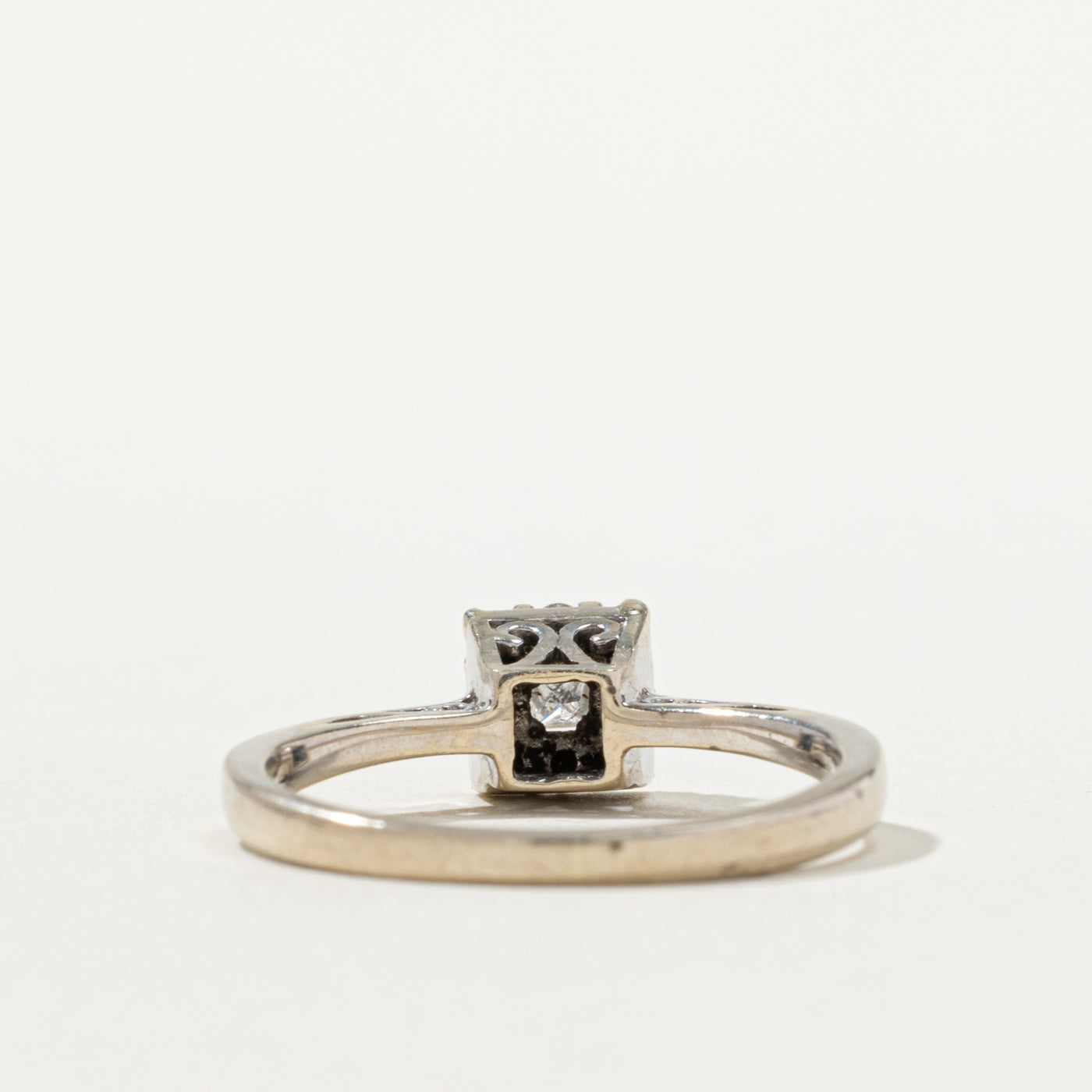 14k Diamond Square Cluster Ring | SZ 5.25
