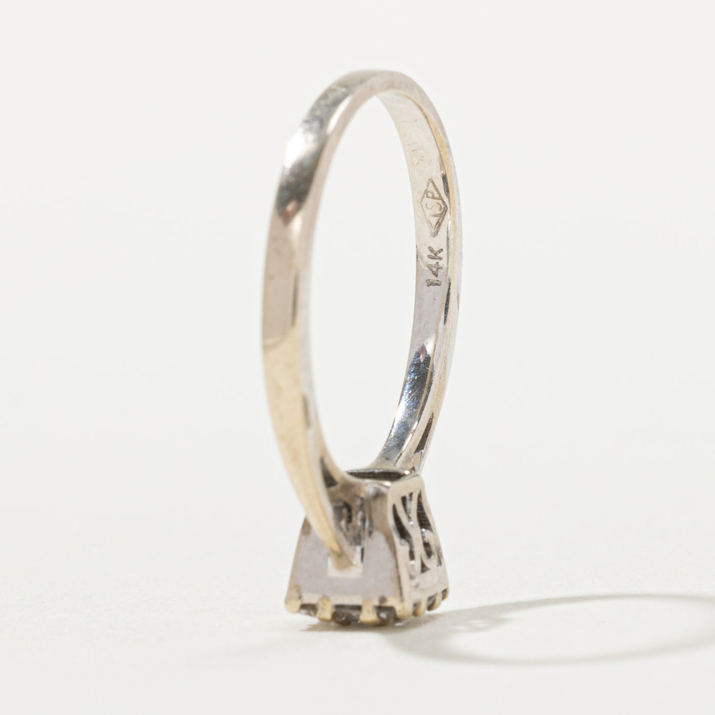 14k Diamond Square Cluster Ring | SZ 5.25