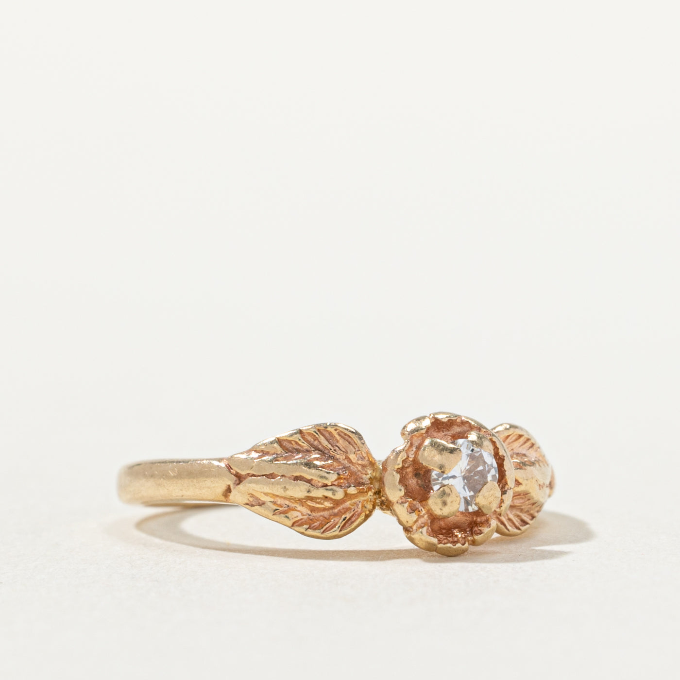 14k Diamond Floral Ring | SZ 3.5