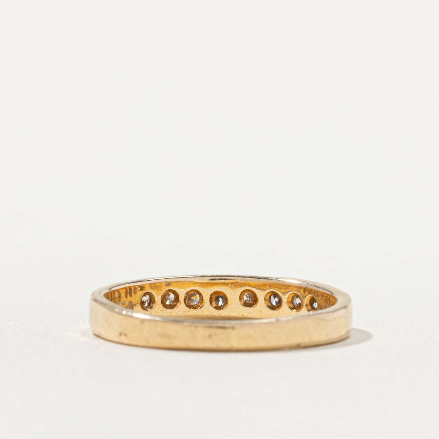 18k Semi Eternity Diamond Band | 3.5mm | SZ 7