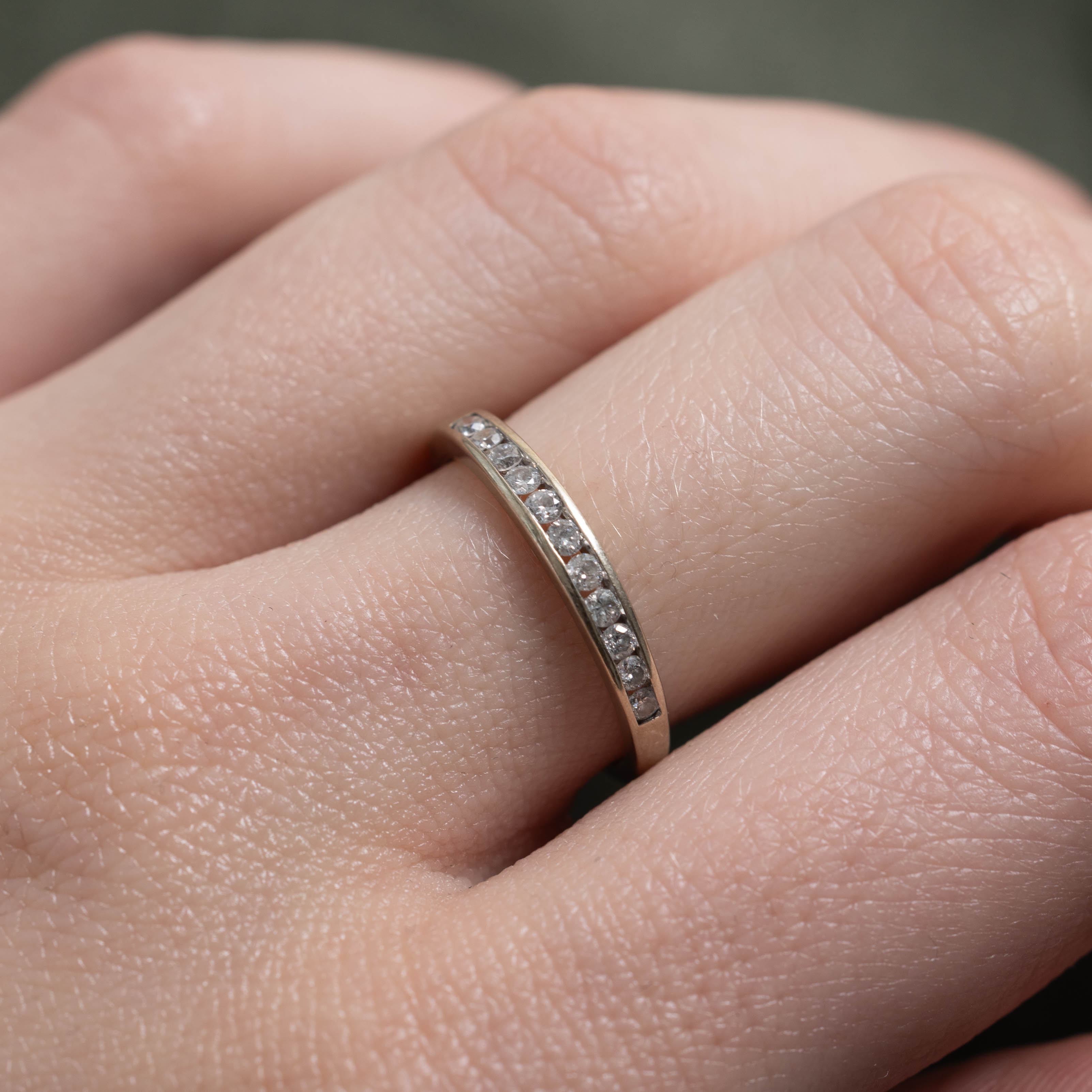 Channel Set Semi Eternity Diamond Band | 2mm | SZ 5.75