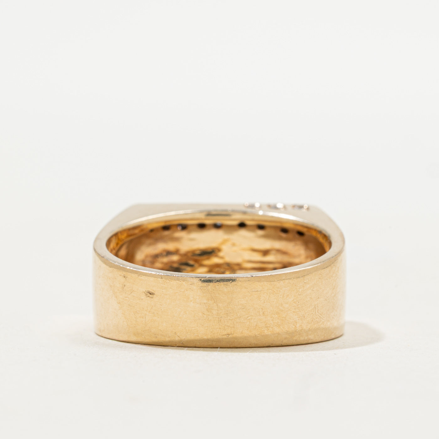 Bague motif piano diamant | Taille 8,75