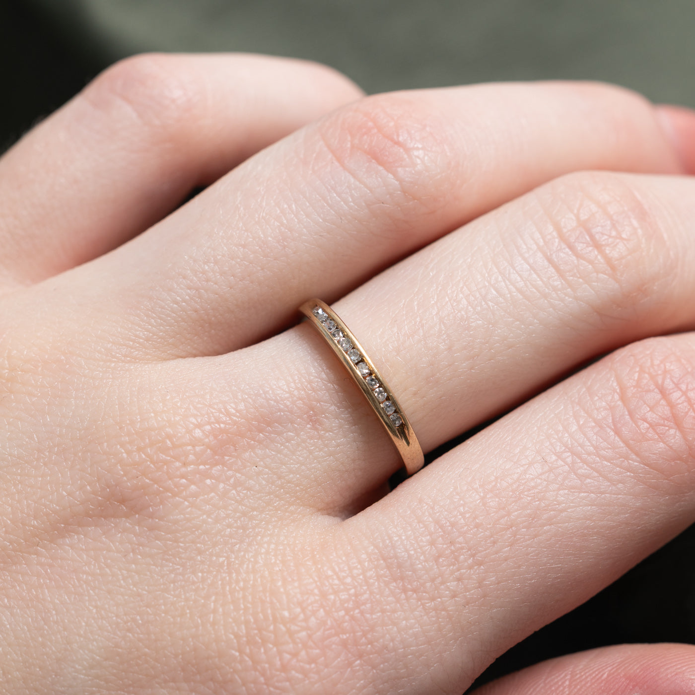 Semi Eternity Channel Set Diamond Band | SZ 6.0