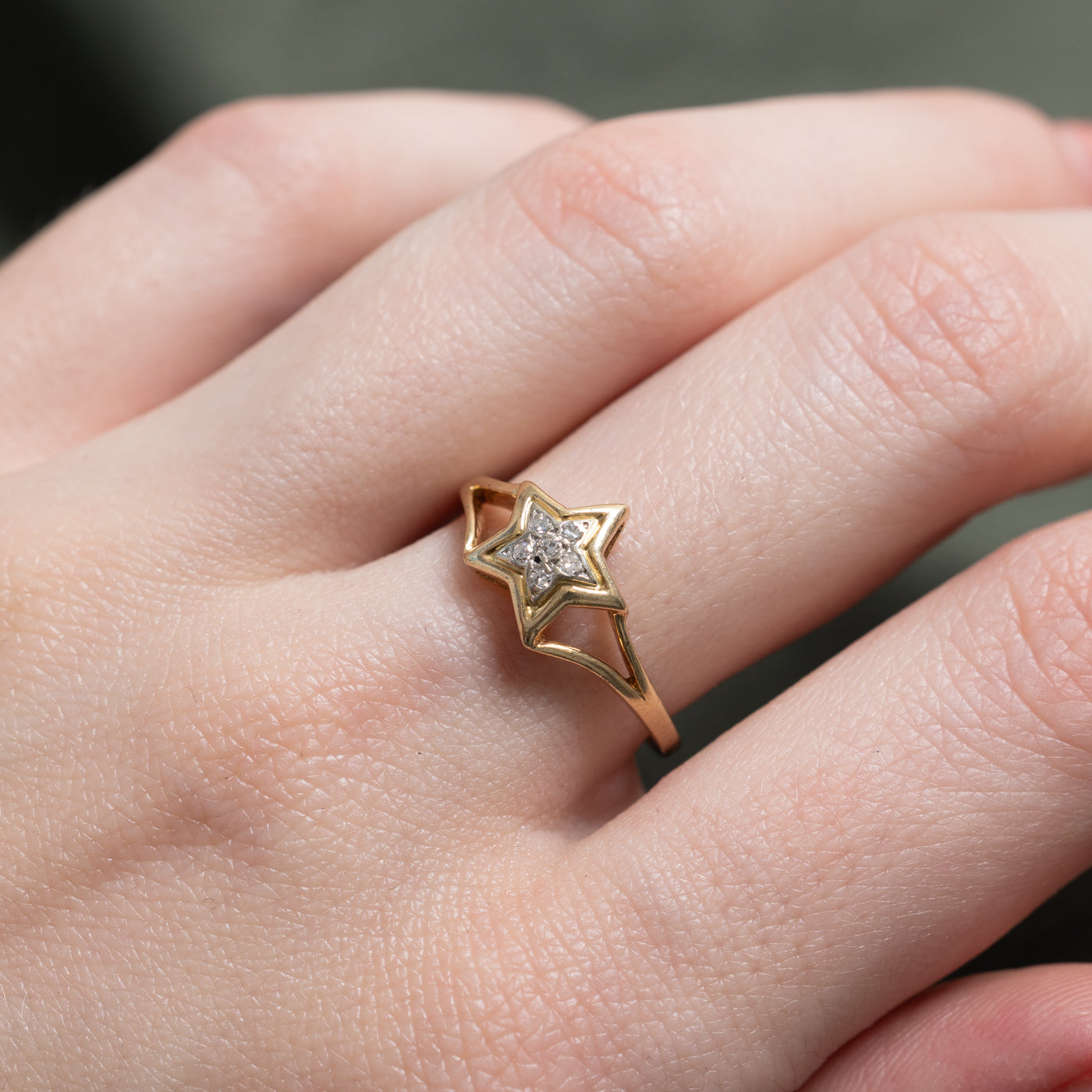 Diamond Star Cluster Ring | SZ 7.25