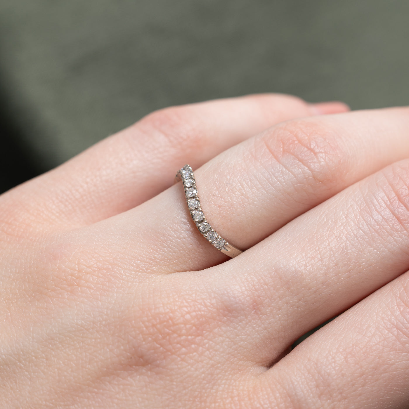Semi Eternity Diamond Semi Eternity Contour Ring | SZ 4.5