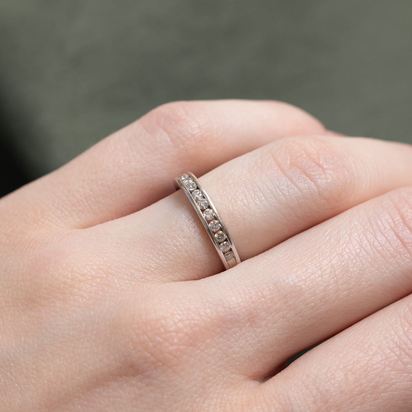 Bande de diamants sertie de canaux | Taille 4,75