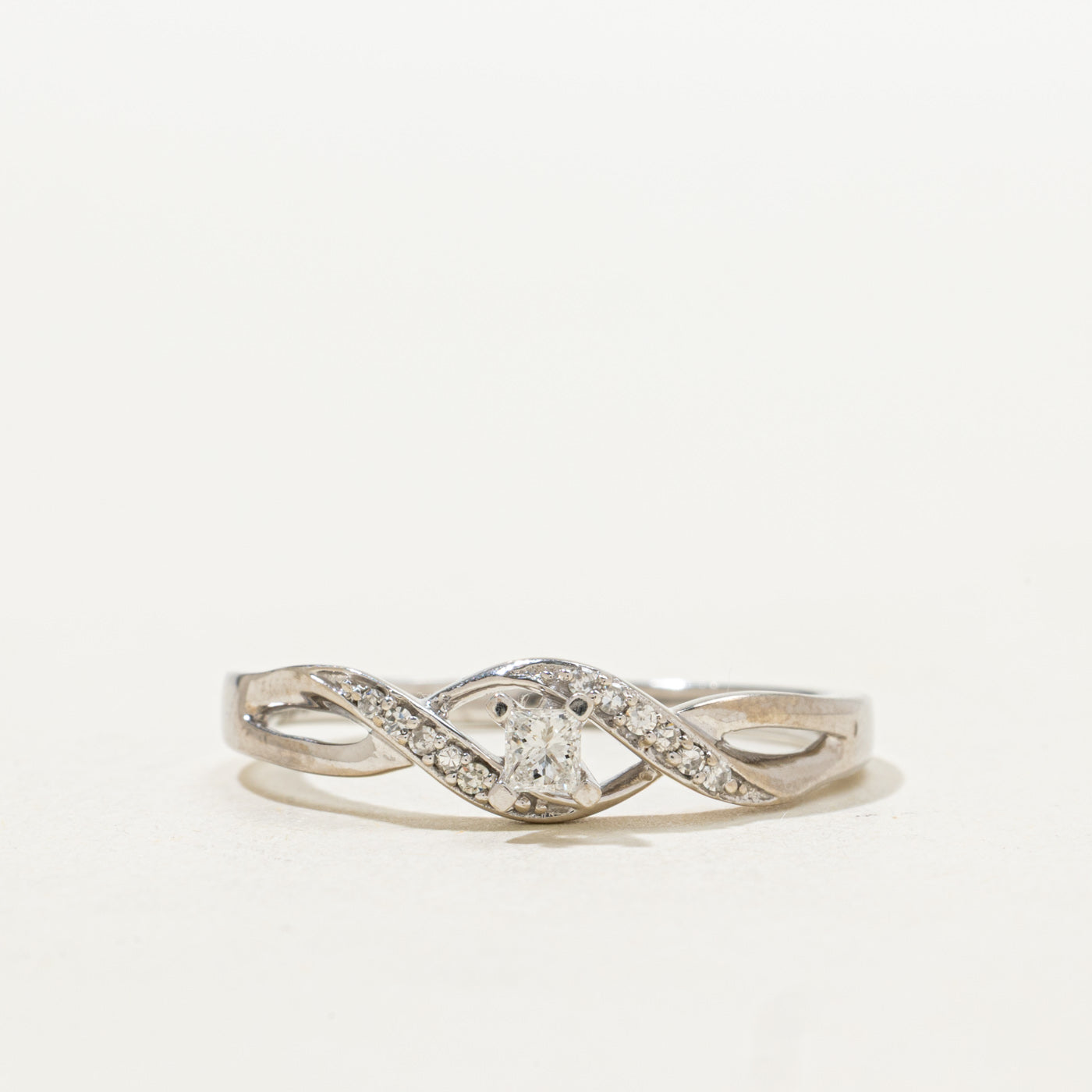 Bague torsadée en diamant | Taille 10.0