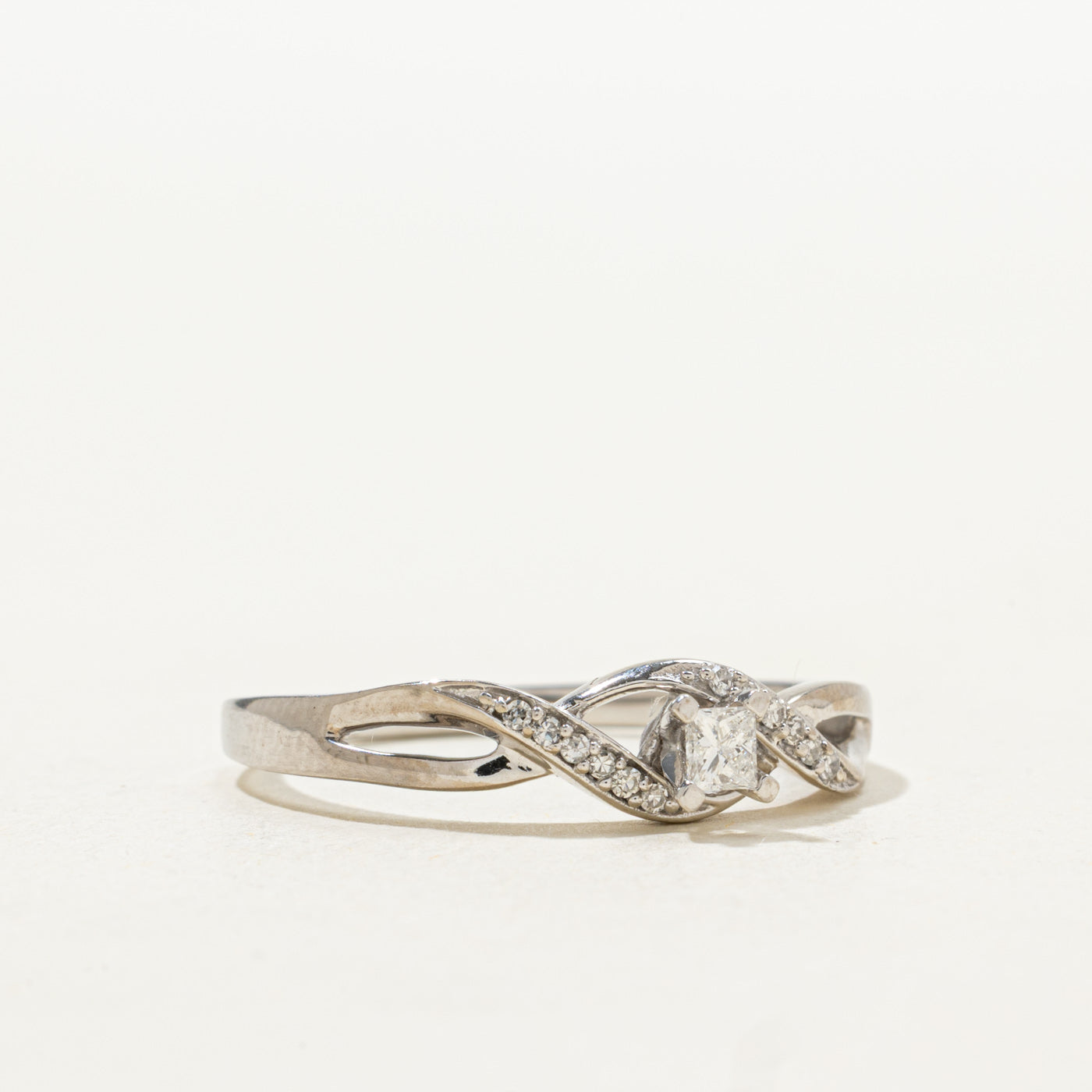 Bague torsadée en diamant | Taille 10.0