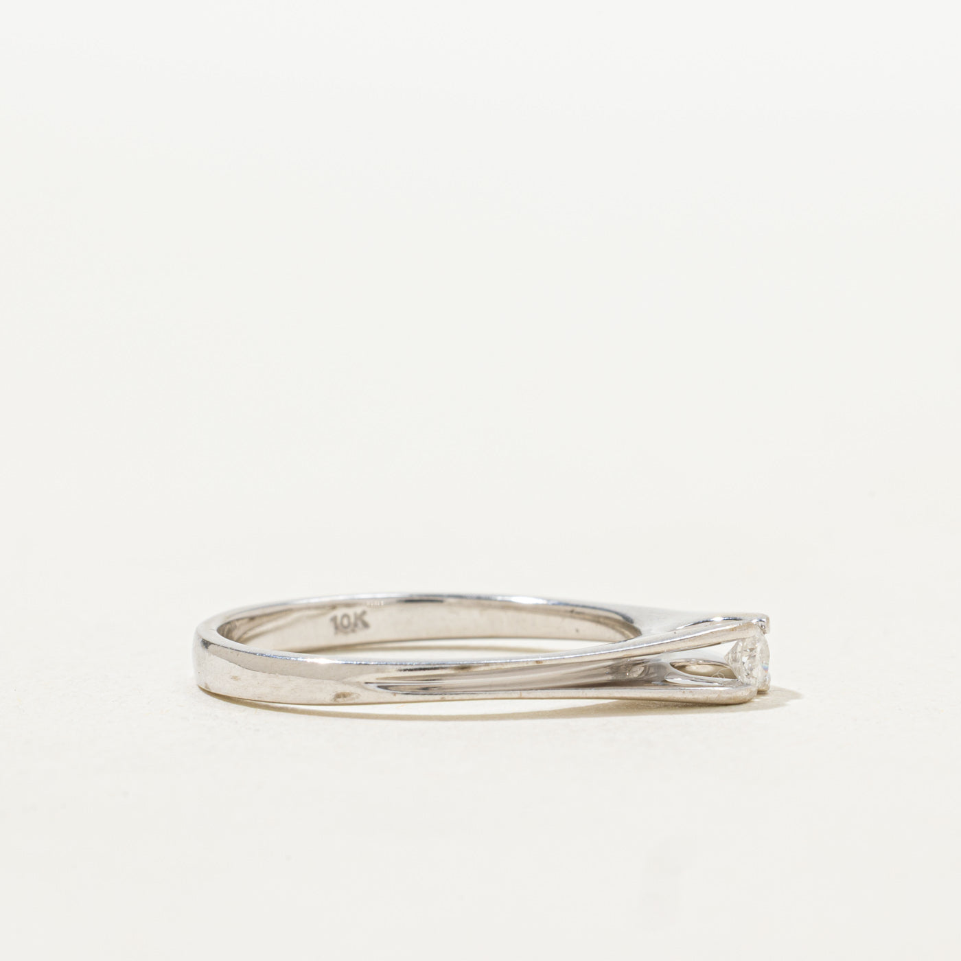Bague en diamant rond taille brillant | Taille 6,75