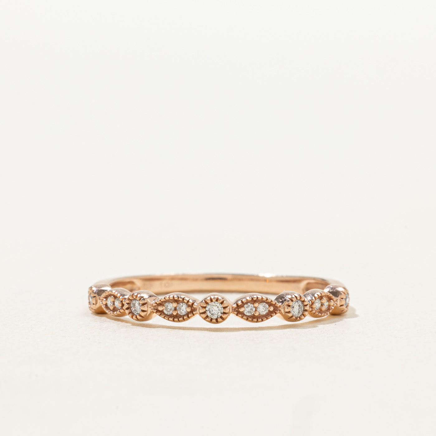Diamond Marquise Milgrain Band | SZ 8.5
