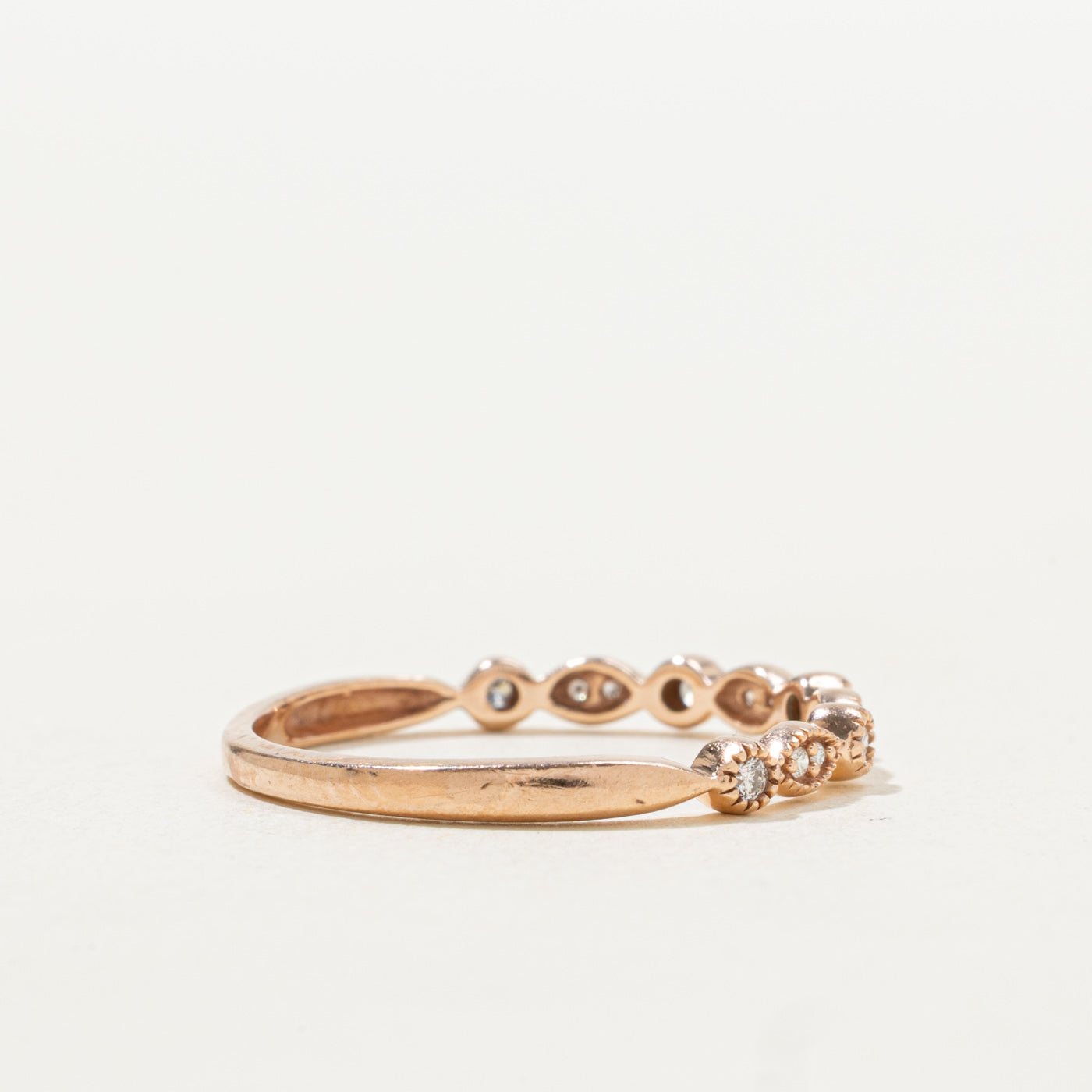 Diamond Marquise Milgrain Band | SZ 8.5