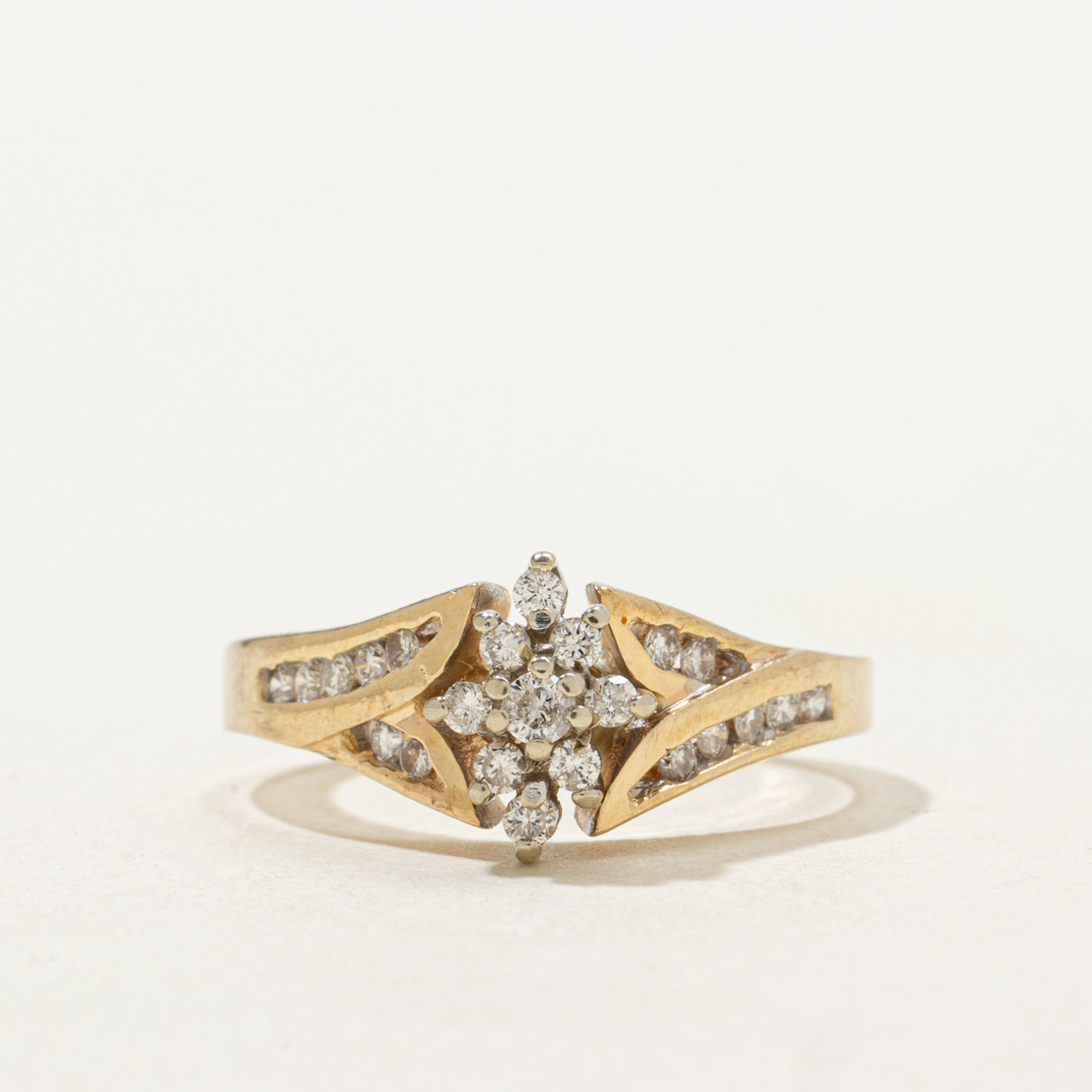 Diamond Floral Cluster Ring | SZ 5.5