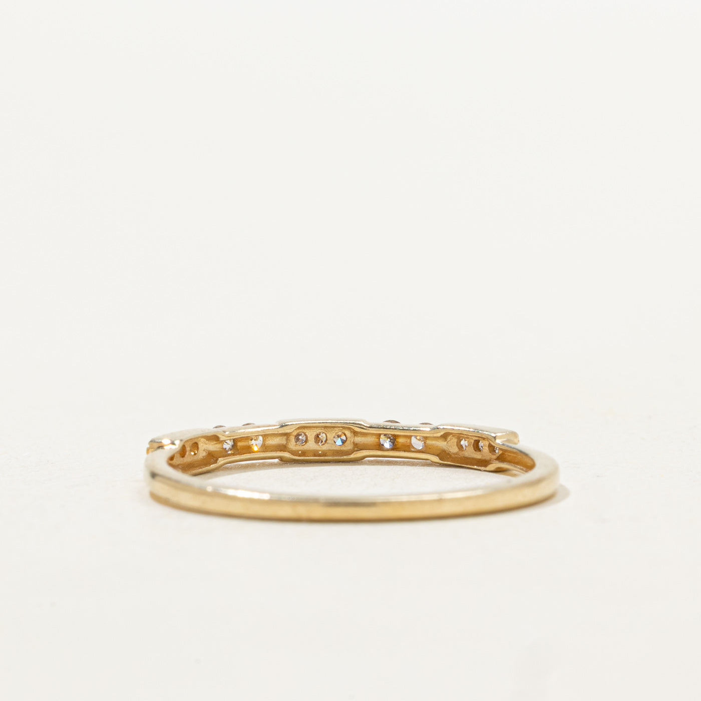 Semi Eternity Diamond Milgrain Band | SZ 7.0