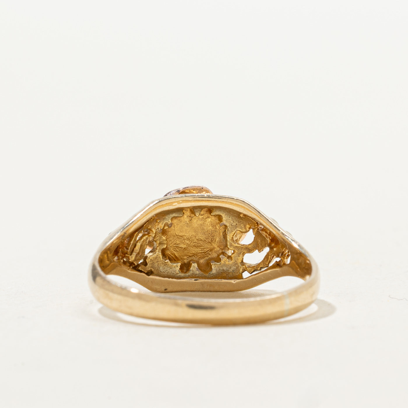 Bague ajourée florale en diamant | Taille 6,5