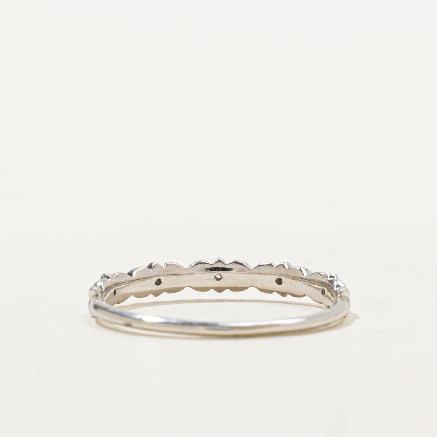 Diamond Accent Floral Design Band | SZ 7.25