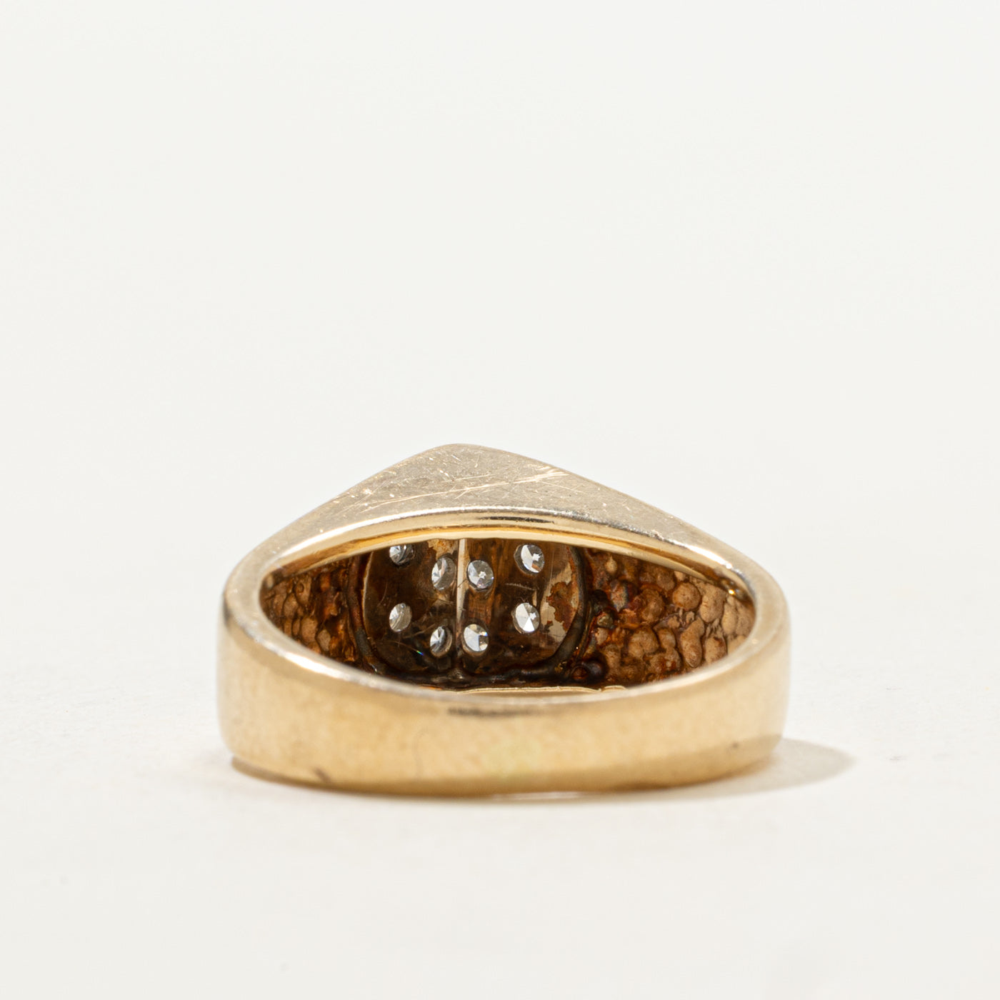 Illusion Set Diamond Pointed Ring | SZ 2.25