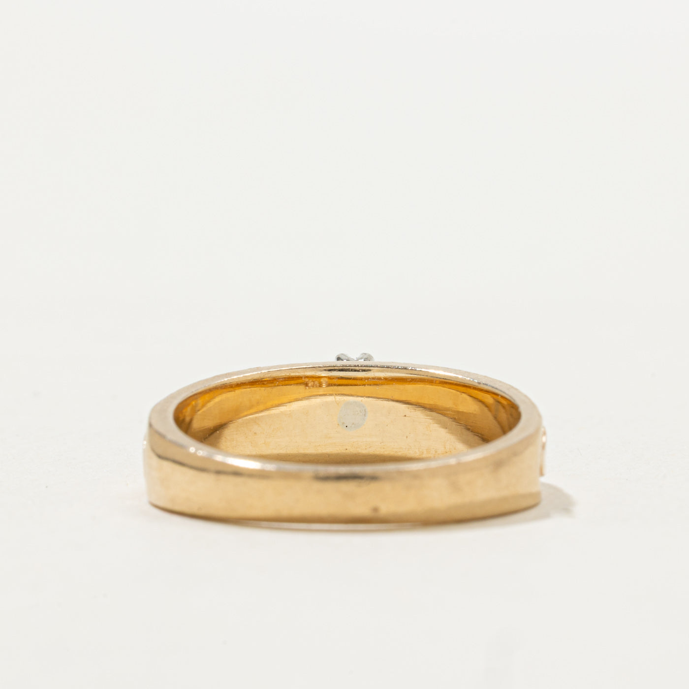 14k Diamond Scrollwork Embossed Band | SZ 6.5