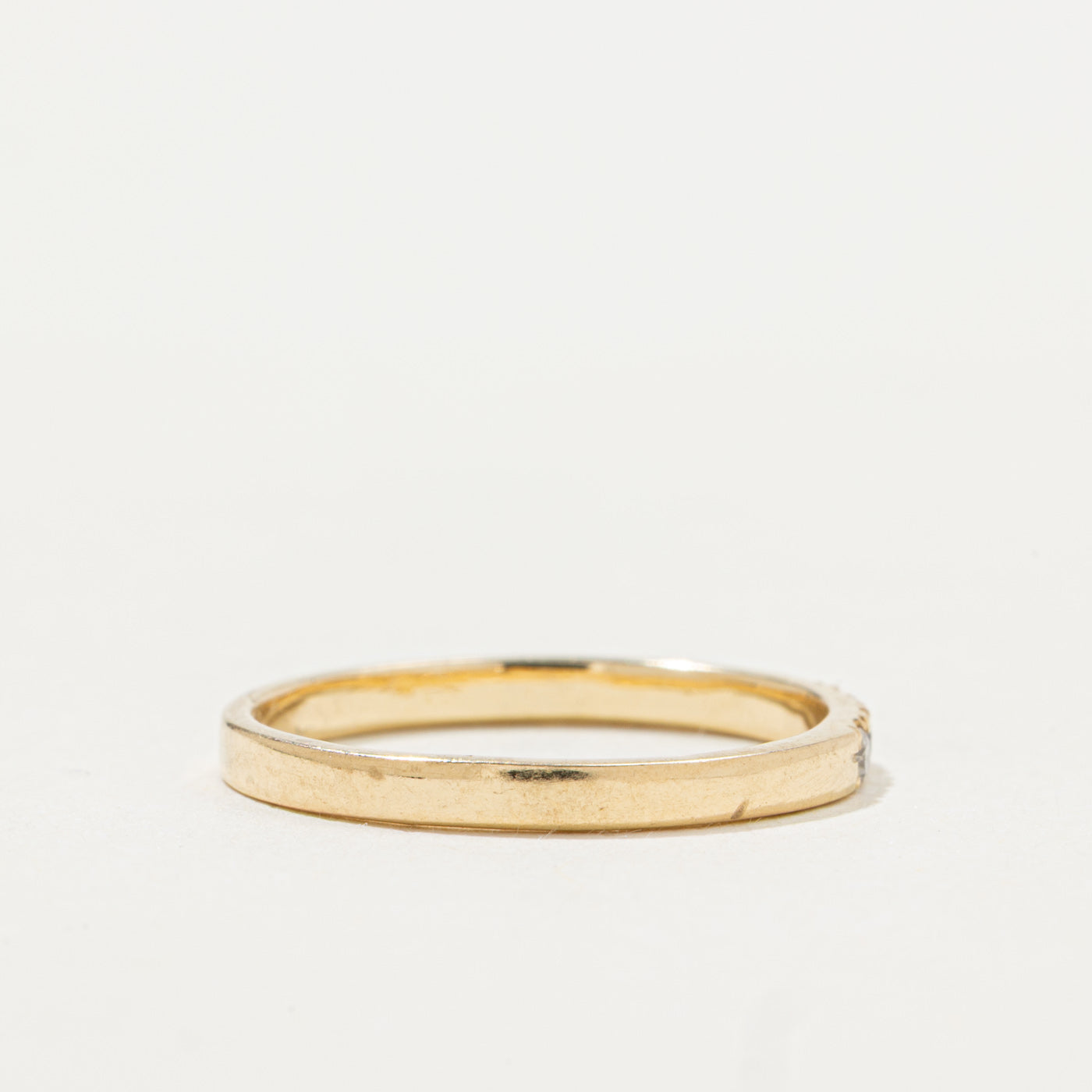 14k Four Stone Diamond Band | 1.80mm | SZ 4.25