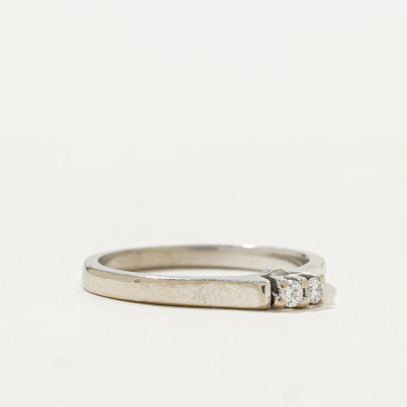 Bague deux diamants | Taille 5,75