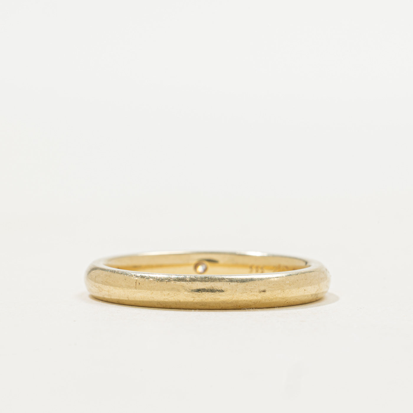 Bague en or avec diamant rond brillant | Taille 8,5