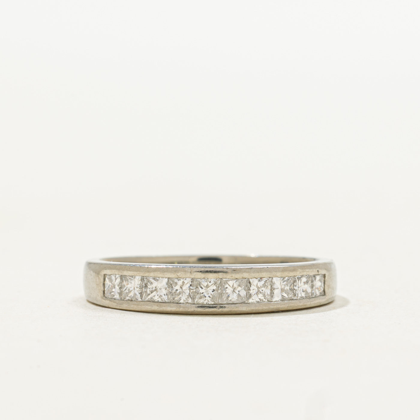 19k Semi Eternity Princess Cut Diamond Band | SZ 5.5