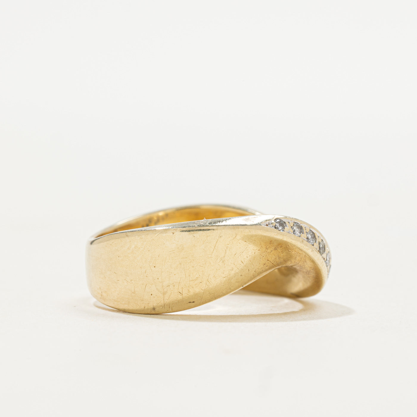 Bague en diamant motif vague | Taille 8,75